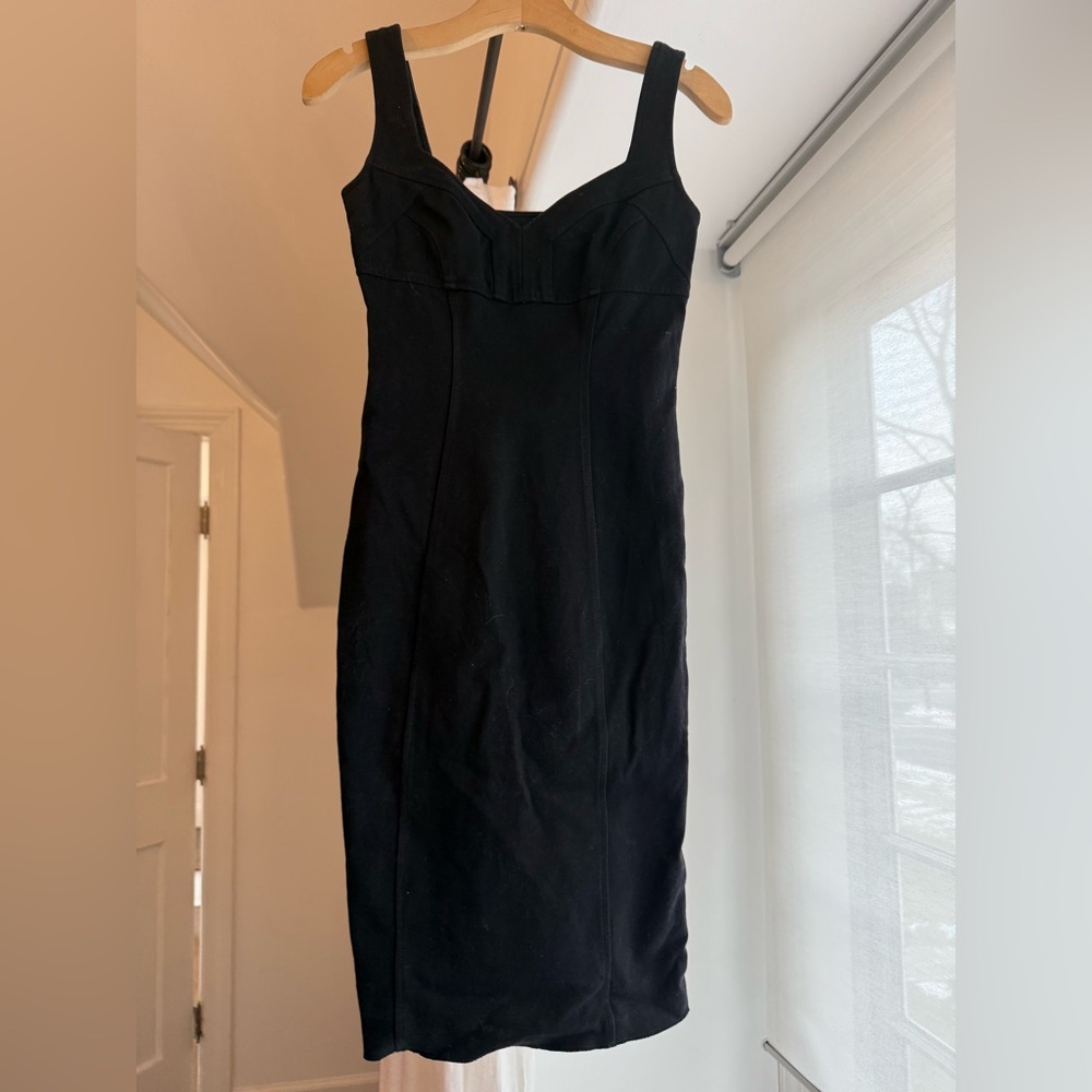 Diane Von Furstenberg Black Midi Dress
